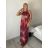 Šaty dlouhé bez rukávu letní icecool dámské (S/M/L ONE SIZE) ITALSKÁ MÓDA IMM22637 S / M / L rot