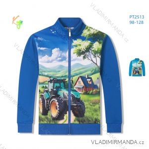 Warmes, langärmliges Sweatshirt mit Reißverschluss für Kinderjungen (98-128) KUGO PT2512