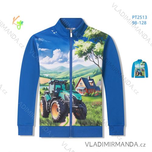 Warmes, langärmliges Sweatshirt mit Reißverschluss für Kinderjungen (98-128) KUGO PT2512