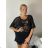 Kurzarm-T-Shirt für Damen (UNI S-M) ITALIAN FASHION IMM20308 S / M / L weiß