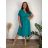 Šaty košilové oversize krátký rukáv dámské (M/L//XL ONE SIZE) ITALSKÁ MÓDA IM422525
