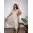 Sommerkleid oval Kurzarm Damen Übergröße (50/52/54 Einheitsgröße) ITALIAN FASHION IM425011
