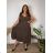Sommerkleid oval Kurzarm Damen Übergröße (50/52/54 Einheitsgröße) ITALIAN FASHION IM425011