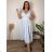 Sommerkleid oval Kurzarm Damen Übergröße (50/52/54 Einheitsgröße) ITALIAN FASHION IM425011