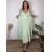 Sommerkleid oval Kurzarm Damen Übergröße (50/52/54 Einheitsgröße) ITALIAN FASHION IM425011