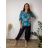 Kurzarmhemd Kleid Kleid (uni L-2XL) ITALIENISCH MODA IMS20002