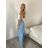 Langes lässiges Kurzarm-Damenkleid, übergroß (42/44/46 Einheitsgröße) ITALIENISCHE MODE IMD2525370