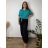Sommerkleid oval Kurzarm Damen Übergröße (50/52/54 Einheitsgröße) ITALIAN FASHION IM425011
