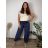 Lange Stretchhose für Damen (Einheitsgröße S/M) ITALIAN FASHION IMM23M17056