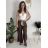 Elegante Hose mit Gürtel für Damen (S/M/L ONE SIZE) ITALIAN FASHION IM425057