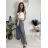 Elegante Hose mit Gürtel für Damen (S/M/L ONE SIZE) ITALIAN FASHION IM425057