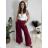 Elegante, lange Jogginghose für Damen (Einheitsgröße S/M/L) ITALIAN FASHION IMD23634