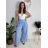 Elegante, lange Jogginghose für Damen (Einheitsgröße S/M/L) ITALIAN FASHION IMD23634