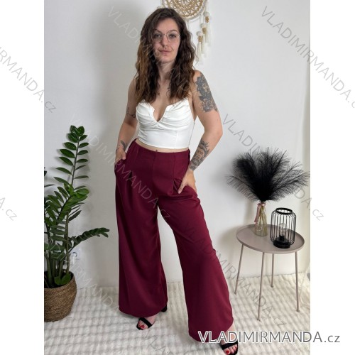 Elegante, lange Jogginghose für Damen (Einheitsgröße S/M/L) ITALIAN FASHION IMD23634