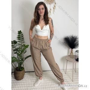 Elegante, lange Jogginghose für Damen (Einheitsgröße S/M/L) ITALIAN FASHION IMD23634