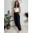 Elegante, lange Jogginghose für Damen (Einheitsgröße S/M/L) ITALIAN FASHION IMD23634 hellbraun S / M / L