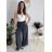 Elegante Hose mit Gürtel für Damen (S/M/L ONE SIZE) ITALIAN FASHION IM425057