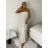 Trägerloses Sommerkleid aus Musselin mit Ärmeln für Damen (Einheitsgröße S/M/L) ITALIENISCHE MODE IM426180 S / M / L beige