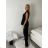 Sommer-Tunika-Set für Damen mit langen Ärmeln und Rock mit langen Tupfen (uni s / m) ITALIAN FASHION IMM20118