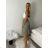 Langes Chiffon-Kurzarmkleid für Damen (S/M ONE SIZE) ITALIAN FASHION IMWGS231048