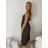 Langes Chiffon-Kurzarmkleid für Damen (S/M ONE SIZE) ITALIAN FASHION IMWGS231048
