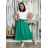 Damen Warmes Langarmkleid (L / XL ONE SIZE) ITALIAN FASHION IMSM26000248/DUR S / M / L grün