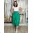 Damen Warmes Langarmkleid (L / XL ONE SIZE) ITALIAN FASHION IMSM26000248/DUR S / M / L grün