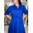 Klassisches Hemdkleid mit 3/4-Ärmeln, Damenmodell OLIVIE (Einheitsgröße M/L/XL), italienische Mode, IMPSS268140