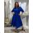 Klassisches Hemdkleid mit 3/4-Ärmeln, Damenmodell OLIVIE (Einheitsgröße M/L/XL), italienische Mode, IMPSS268140