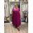 Kurzes Sommerkleid mit langen Ärmeln für Damen, übergroß (54/56/58 Einheitsgröße) ITALIAN FASHION IM425070
