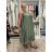 Sommerkleid oval Kurzarm Damen Übergröße (50/52/54 Einheitsgröße) ITALIAN FASHION IM425011