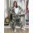 Strickjacke mit Kapuze Damenmaske (Einheitsgröße) ITALIAN Fashion MIE007 IM518003 44/46/48 grünes Khaki