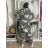 Strickjacke mit Kapuze Damenmaske (Einheitsgröße) ITALIAN Fashion MIE007 IM518003 44/46/48 grünes Khaki