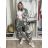 Strickjacke mit Kapuze Damenmaske (Einheitsgröße) ITALIAN Fashion MIE007 IM518003 44/46/48 grünes Khaki