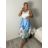 Sukně dlouhá s kapsami dámská (S/M/L ONE SIZE) ITALSKÁ MÓDA IMD21653 S / M / L hellblau