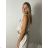 Langes Chiffon-Kurzarmkleid für Damen (S/M ONE SIZE) ITALIAN FASHION IMWGS231048 S / M / L beige
