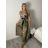 Eiskaltes ärmelloses langes Sommerkleid für Damen (S/M/L ONE SIZE) ITALIAN FASHION IMM22974 M / L grünes Khaki