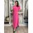 Langärmeliges Kurzarmkleid für Damen in Übergröße (M / L / XL / 2XL ONE SIZE) ITALIAN FASHION IMD22489