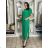 Langärmeliges Kurzarmkleid für Damen in Übergröße (M / L / XL  ONE SIZE) ITALIAN FASHION IMD22489
