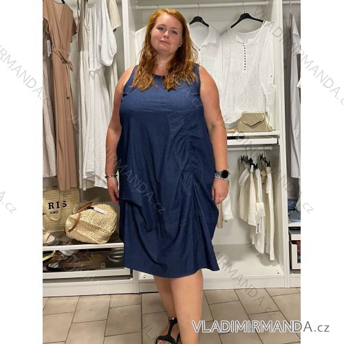 Übergroßes 3/4-Langarm-Pullover-Sweatshirtkleid für Damen (42/44/46 EINHEITSGRÖSSE) ITALIAN FASHION IMSM25130