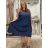Übergroßes 3/4-Langarm-Pullover-Sweatshirtkleid für Damen (42/44/46 EINHEITSGRÖSSE) ITALIAN FASHION IMSM25130