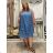 Übergroßes 3/4-Langarm-Pullover-Sweatshirtkleid für Damen (42/44/46 EINHEITSGRÖSSE) ITALIAN FASHION IMSM25130