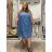 Übergroßes 3/4-Langarm-Pullover-Sweatshirtkleid für Damen (42/44/46 EINHEITSGRÖSSE) ITALIAN FASHION IMSM25130