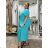Shirt verlängert 3/4 Langarm Damen (L/XL/2XL ONE SIZE) ITALIAN FASHION IM423025