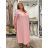 Shirt verlängert 3/4 Langarm Damen (L/XL/2XL ONE SIZE) ITALIAN FASHION IM423025