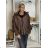 Ärmellose Jacke mit langen Ärmeln (uni sl) ITALIENISCHE Mode IMC17326 S schwarz