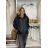 Ärmellose Jacke mit langen Ärmeln (uni sl) ITALIENISCHE Mode IMC17326 S schwarz
