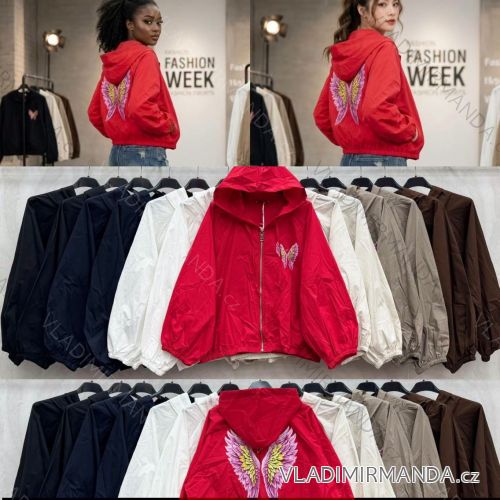 Langärmlige Bomberjacke für Damen (Einheitsgröße S/M/L) ITALIAN FASHION IMWD23470