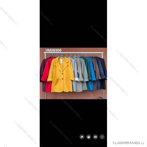 Damen-Langarmjacke in Butterscotch (Einheitsgröße 54/56/58) ITALIENISCHE MODE IM4260251