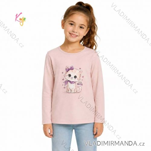 Langarm-T-Shirt für Mädchen (98-128) KUGO WK1225